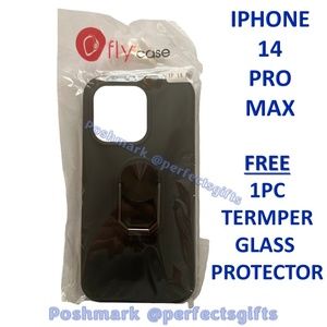 iPhone 14 Pro Case with Ring Stand Black Color NEW
